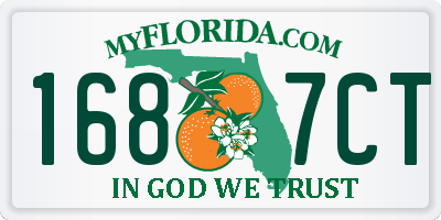 FL license plate 1687CT