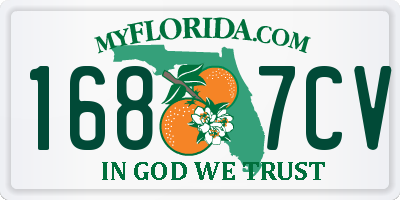 FL license plate 1687CV