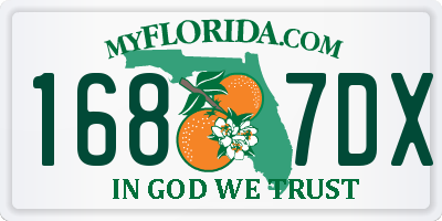 FL license plate 1687DX
