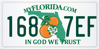 FL license plate 1687EF