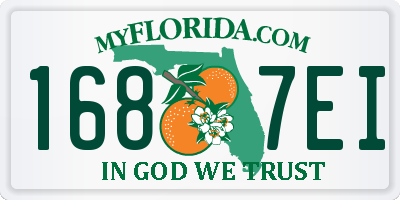 FL license plate 1687EI