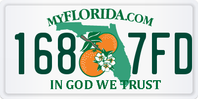FL license plate 1687FD
