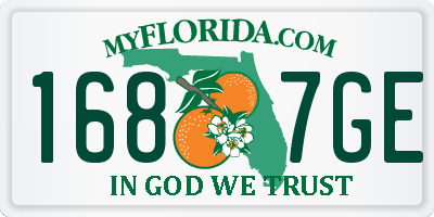 FL license plate 1687GE
