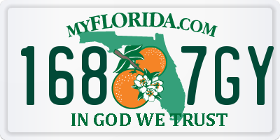 FL license plate 1687GY