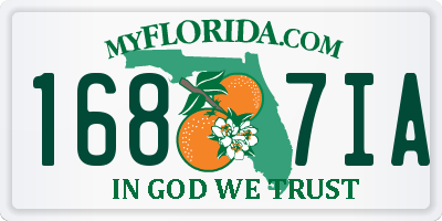 FL license plate 1687IA