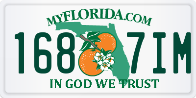 FL license plate 1687IM