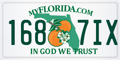 FL license plate 1687IX
