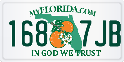 FL license plate 1687JB