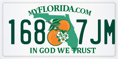 FL license plate 1687JM