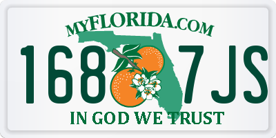 FL license plate 1687JS