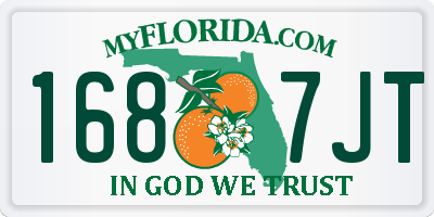 FL license plate 1687JT