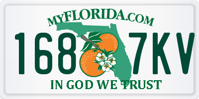 FL license plate 1687KV