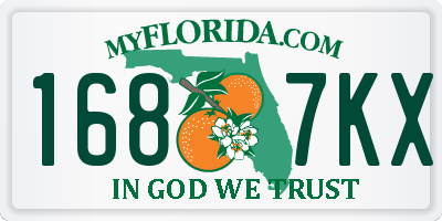 FL license plate 1687KX