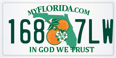 FL license plate 1687LW