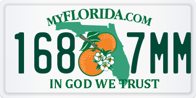 FL license plate 1687MM