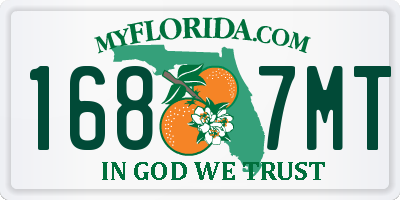 FL license plate 1687MT