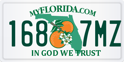FL license plate 1687MZ