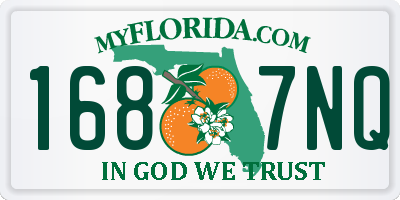 FL license plate 1687NQ