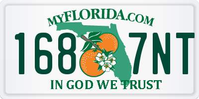 FL license plate 1687NT