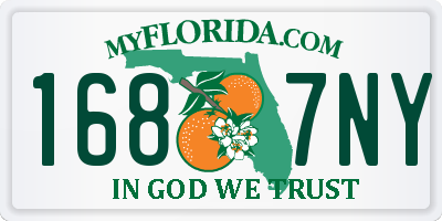 FL license plate 1687NY