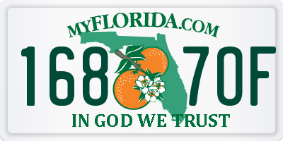 FL license plate 1687OF