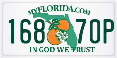 FL license plate 1687OP