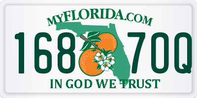 FL license plate 1687OQ