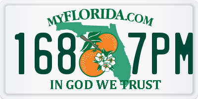 FL license plate 1687PM