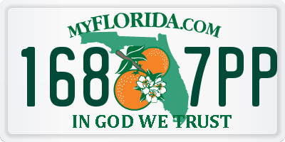 FL license plate 1687PP