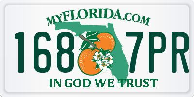 FL license plate 1687PR