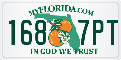 FL license plate 1687PT
