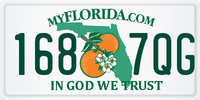 FL license plate 1687QG