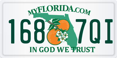 FL license plate 1687QI