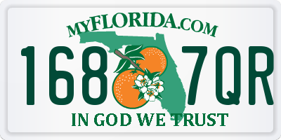 FL license plate 1687QR