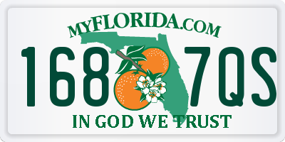 FL license plate 1687QS