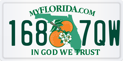 FL license plate 1687QW