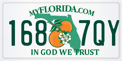 FL license plate 1687QY