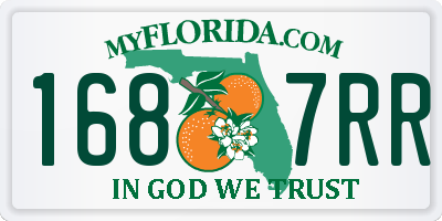 FL license plate 1687RR
