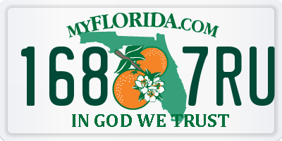 FL license plate 1687RU