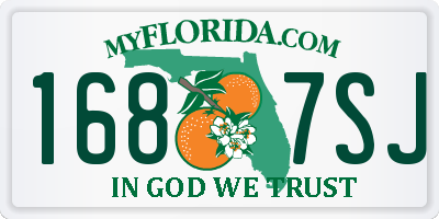 FL license plate 1687SJ