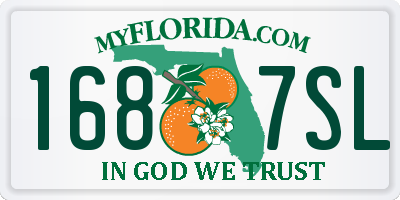 FL license plate 1687SL