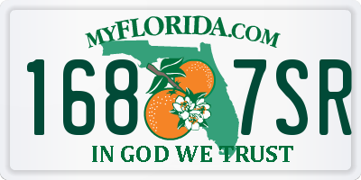 FL license plate 1687SR