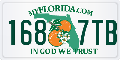 FL license plate 1687TB
