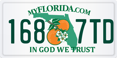 FL license plate 1687TD