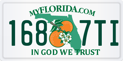 FL license plate 1687TI