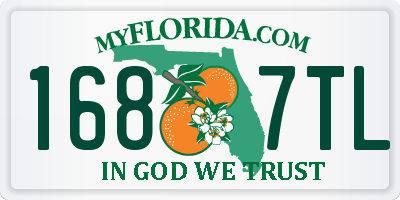 FL license plate 1687TL