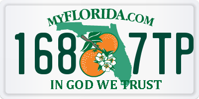 FL license plate 1687TP