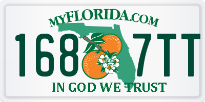 FL license plate 1687TT