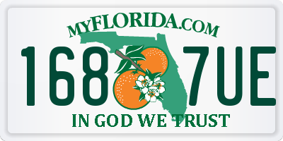 FL license plate 1687UE