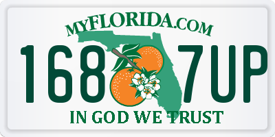 FL license plate 1687UP
